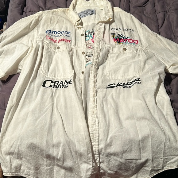 Vintage Dean Skuza MATCO Drag Racing Button Up Shirt - Picture 1 of 3